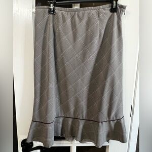 STANLEY BLACKER Vintage Plaid Ruffle A-Line Skirt Size 12